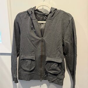 Gray Zip-Up Hoodie